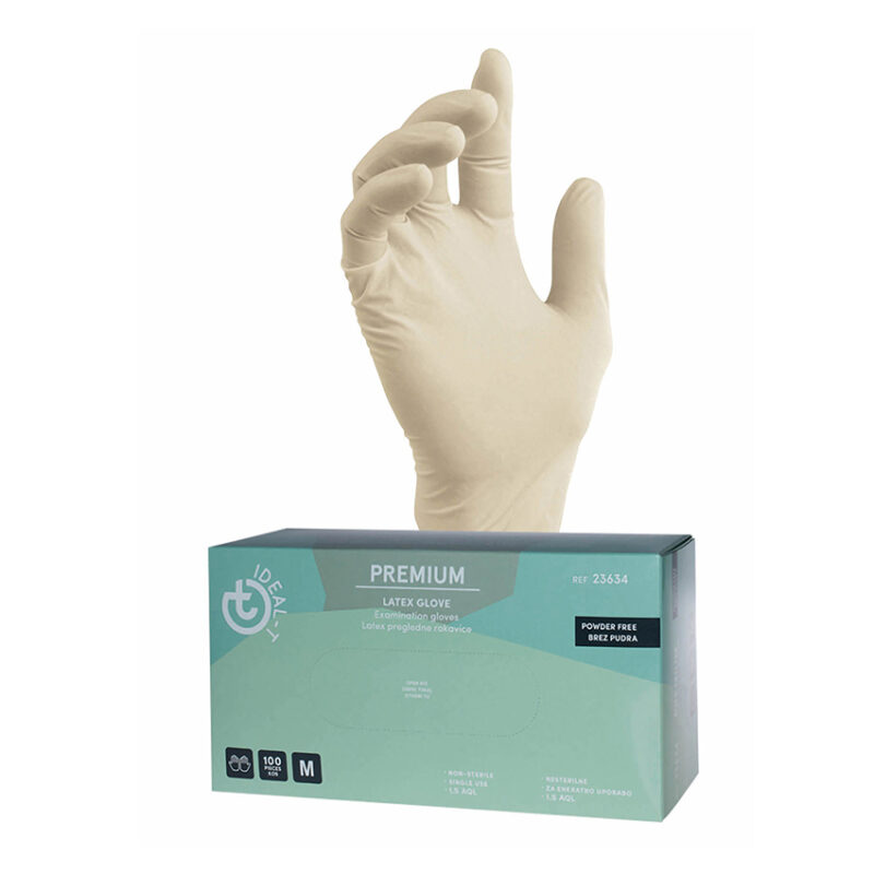 Zaščitne lateks rokavice Ideal-T Latex Premium (100 kosov)