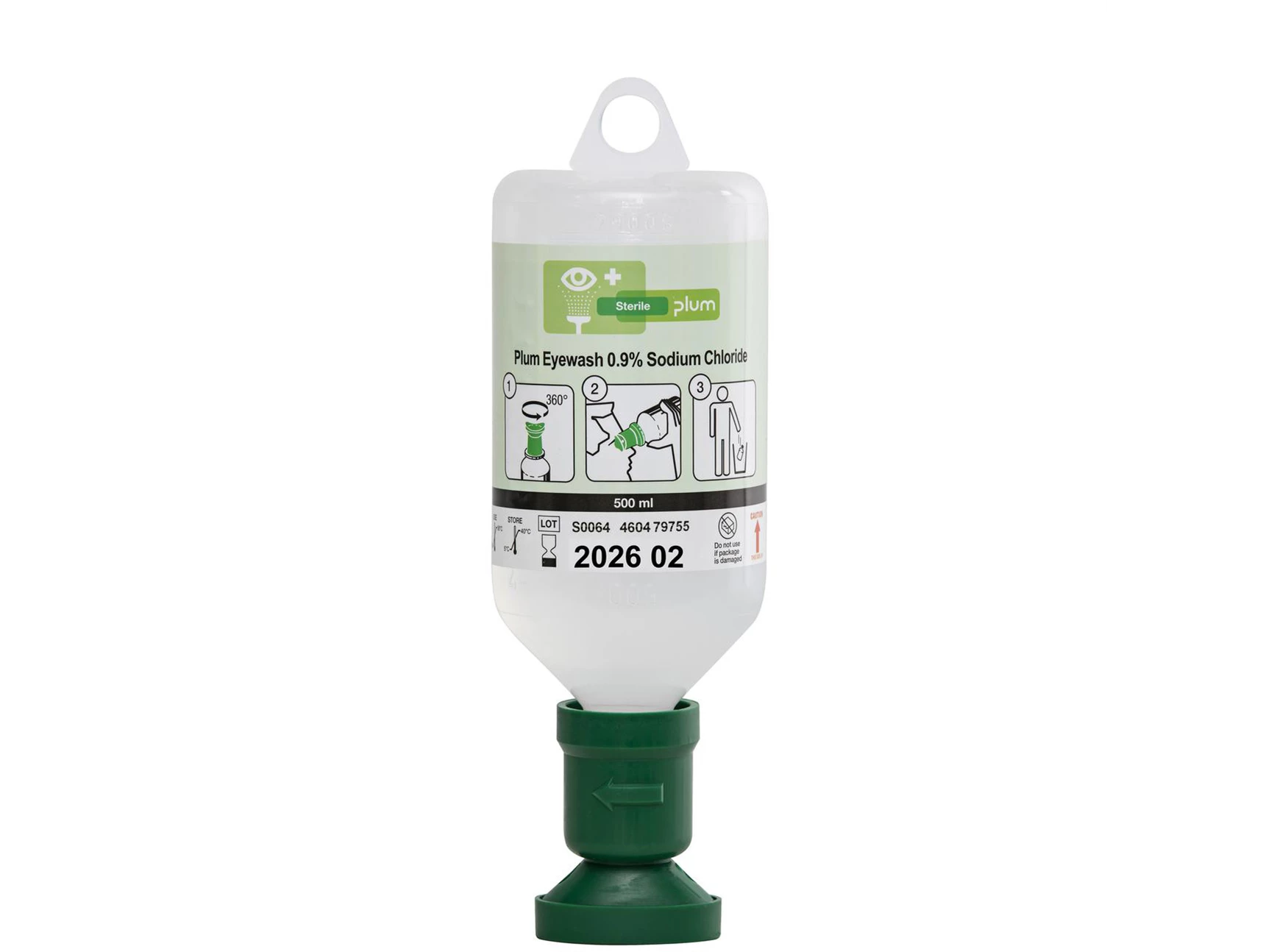 Steklenica za izpiranje oči v sili 500 ml (4604)